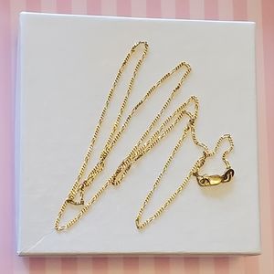 14K Gold Figaro Link Chain